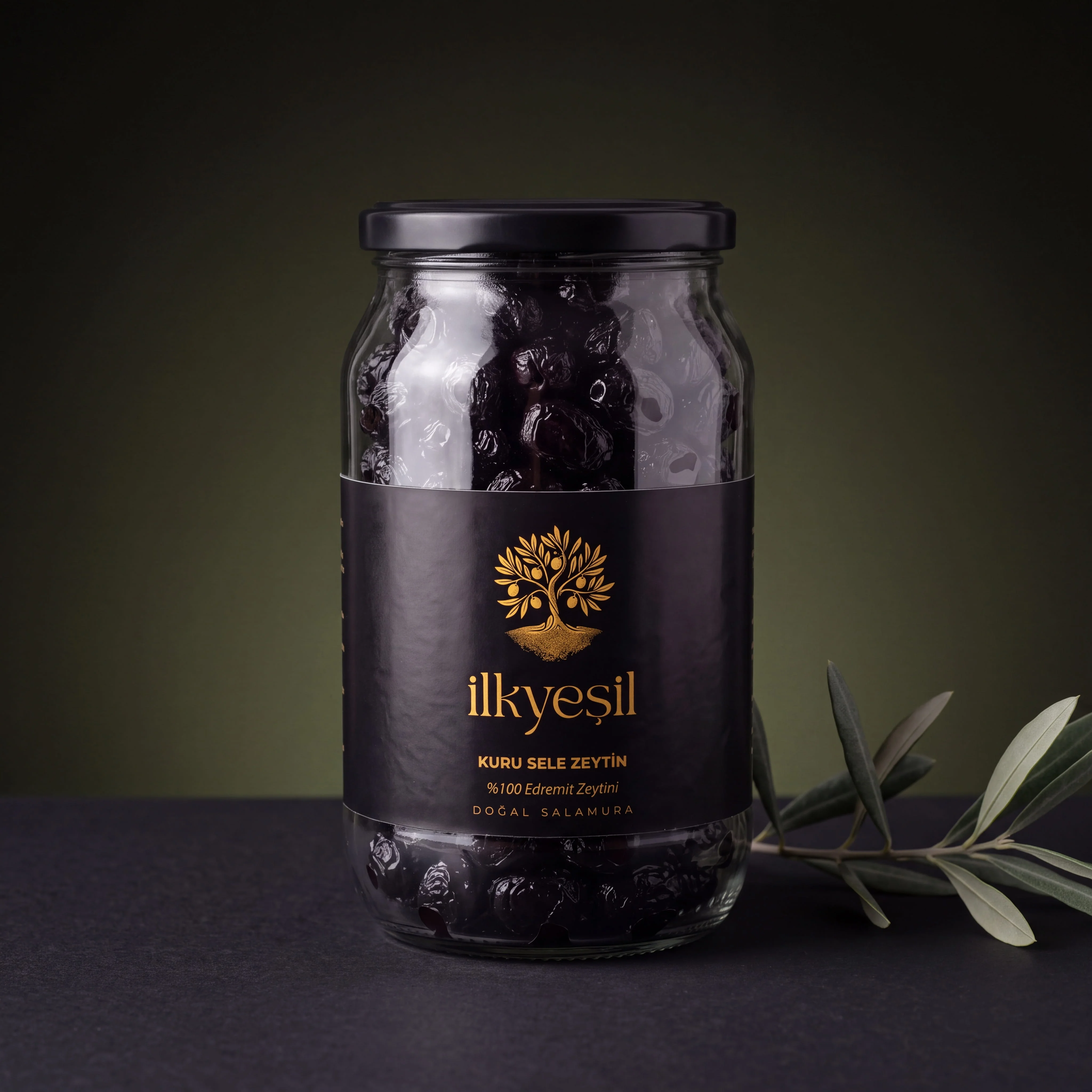 İlkyeşil 700 gr Kuru Sele Zeytin Doğal ve Sofralık Zeytin