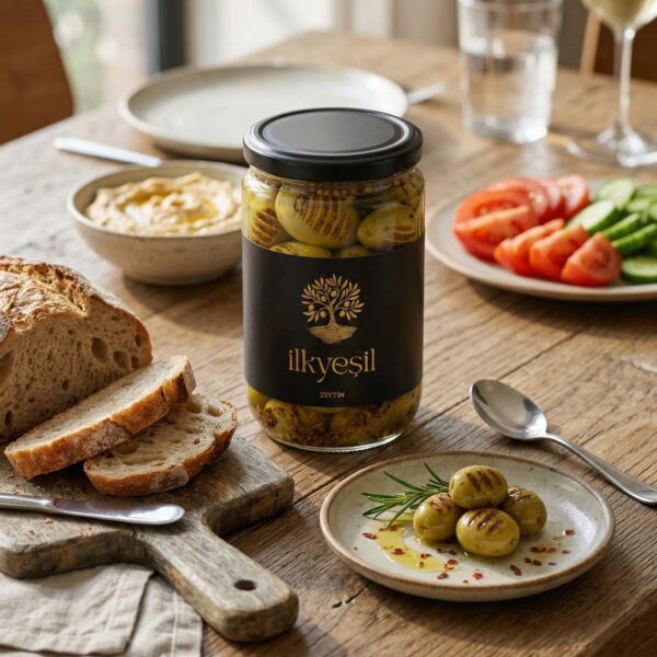 İlkyeşil 350 gr Izgara Zeytin | Doğal ve Sofralık Lezzet - Görsel 2