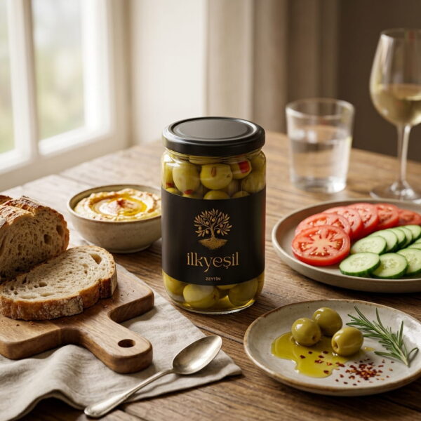 İlkyeşil 350 gr Kırma Zeytin | Doğal ve Sofralık Zeytin - Görsel 2